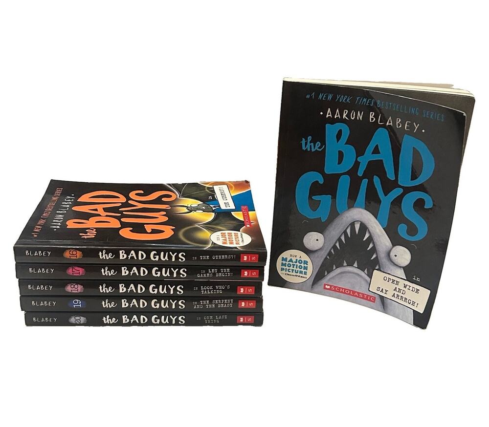 The Bad Guys Series Book Lot of 6 by Aaron Blabey Paperback Scholastic 15-20